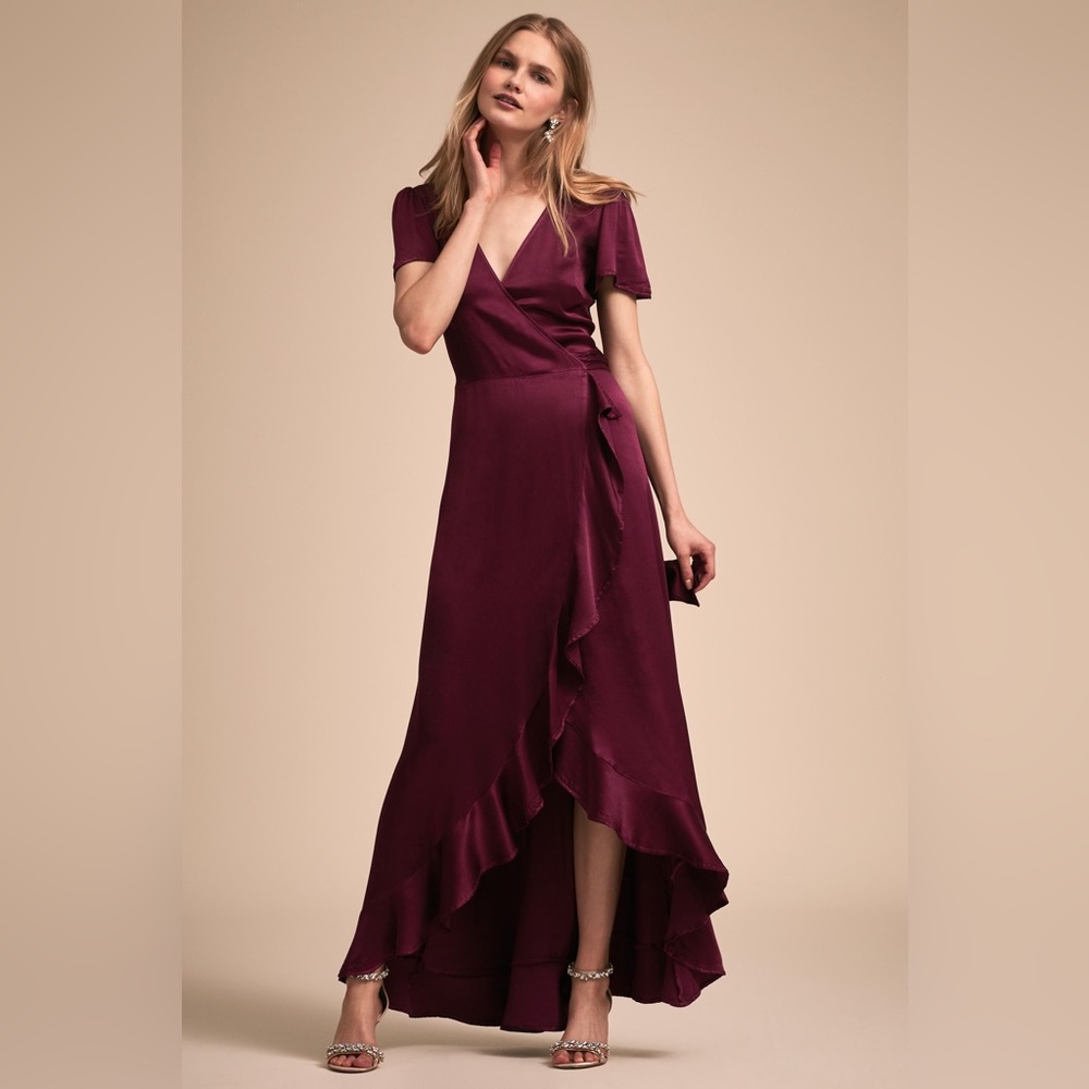 BHLDN Phoebe Dress - Black Cherry
